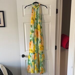 1. State Multicolor Halter Dress